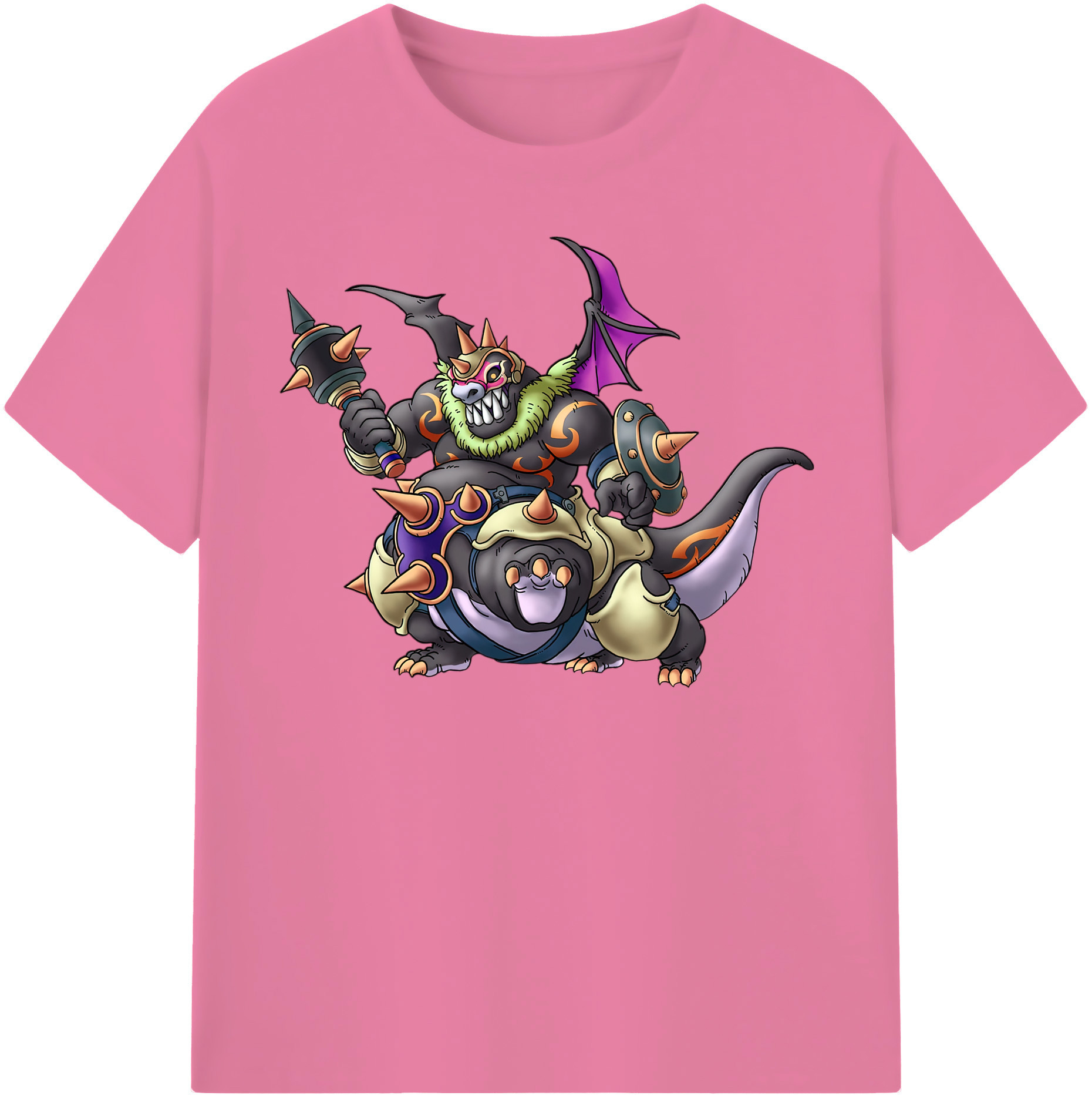 （画像用） ドラゴンクエスト Doragon Kuesuto Dragon Quest 綿100％半袖Tシャツ（フロントプリント）